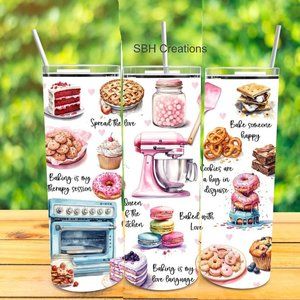 20 oz Bakers Baking theme insulated Tumbler